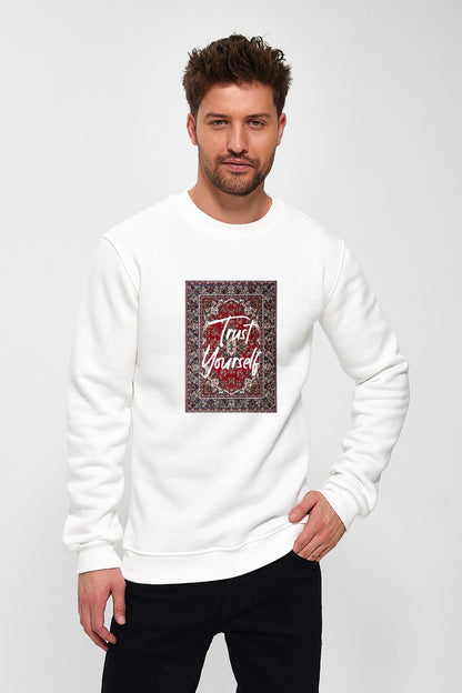 Trust Yourself Baskılı Sweatshirt