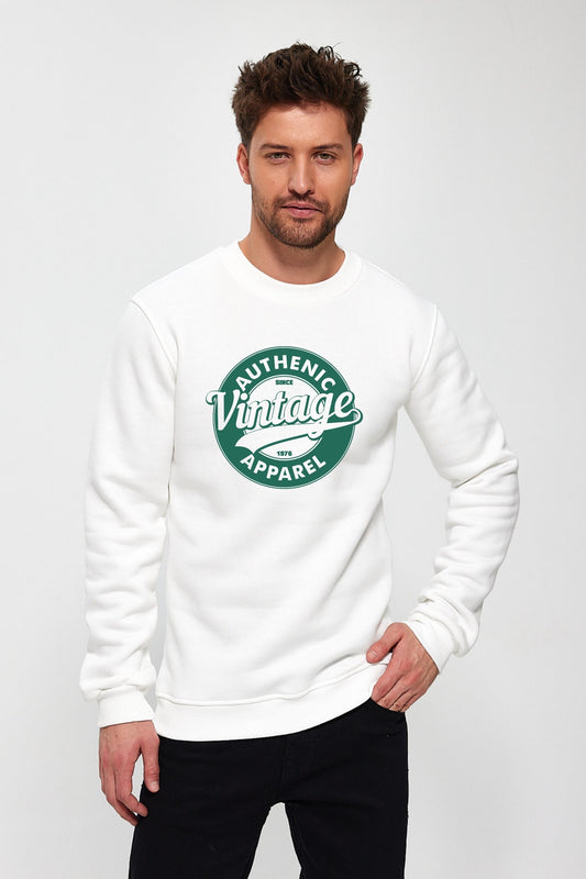 Vintage Baskılı Sweatshirt