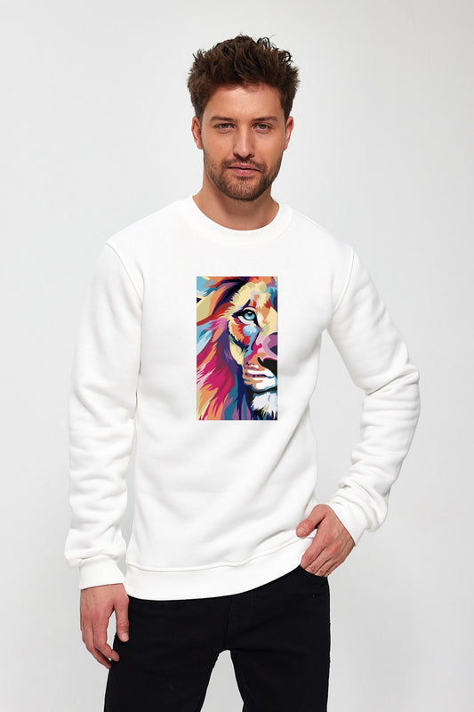 Aslan Baskılı Sweatshirt