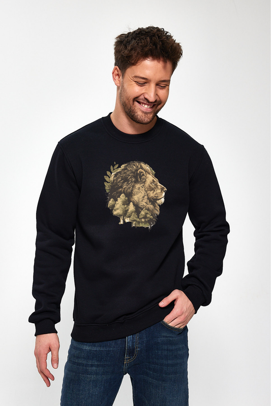 Aslan Baskılı Sweatshirt