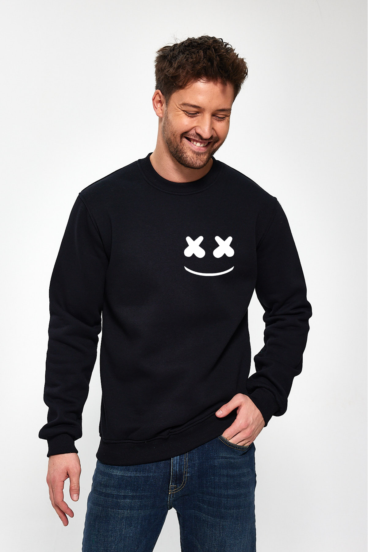 Smile Baskılı Sweatshirt