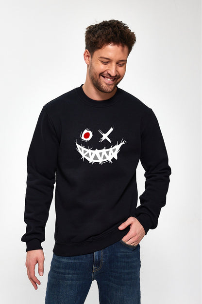 Smile Baskılı Sweatshirt