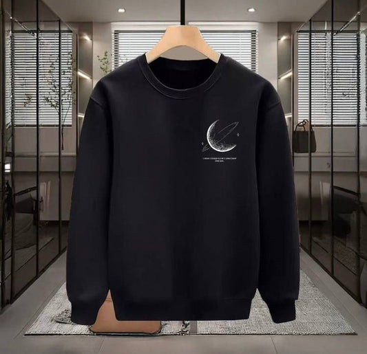 Ay Baskılı Sweatshirt